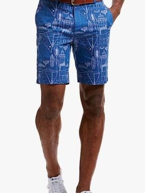 Vineyard Vines Blue Nautical Sketch Swim Hybrids
